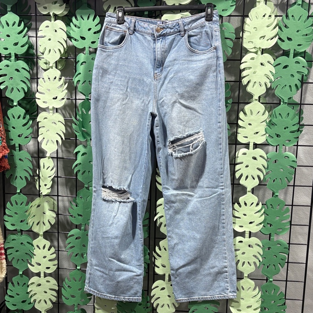 Casual Light Blue Boyfriend Jeans
